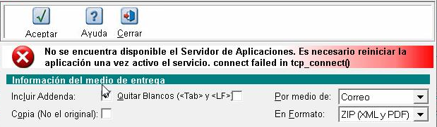 Error de Conexión SACI CONTPAQi